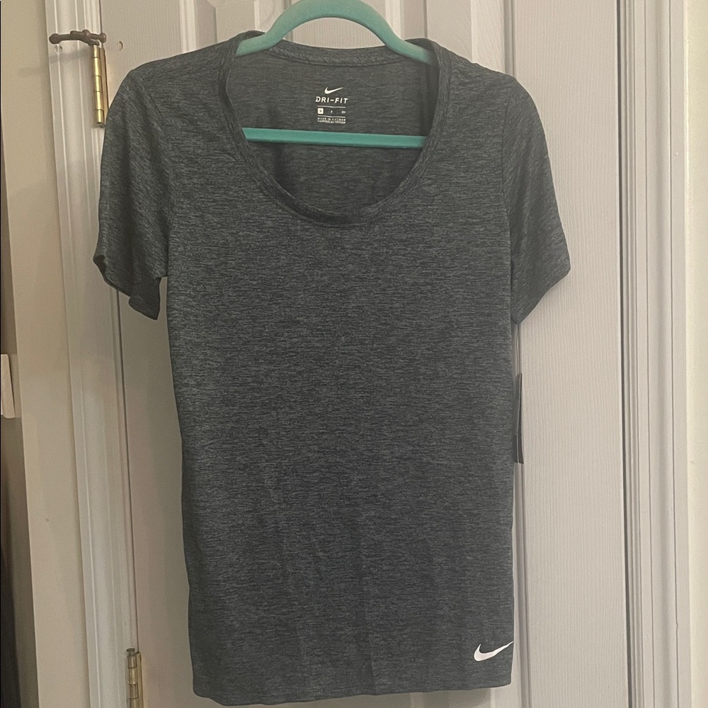 Nike Women's Charcoal Dri-FIT Short Sleeve Tee